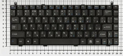 Клавиатура для ноутбука Lenovo F30 F30A черная
