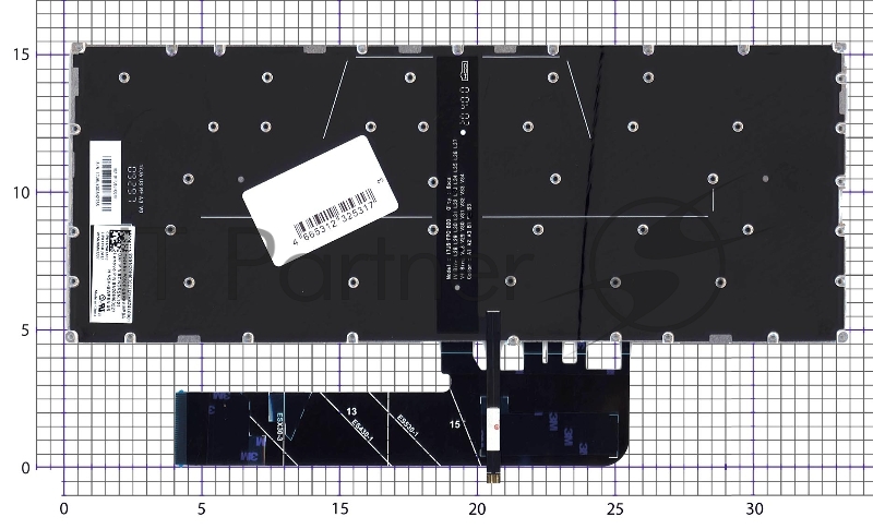 Клавиатура для ноутбука Lenovo Ideapad 530S-14ARR серебристая