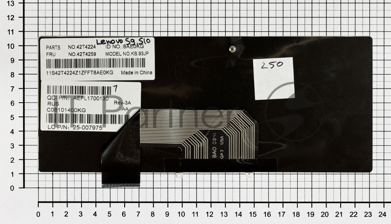 Клавиатура для ноутбука Lenovo IdeaPad S9 S10 белый