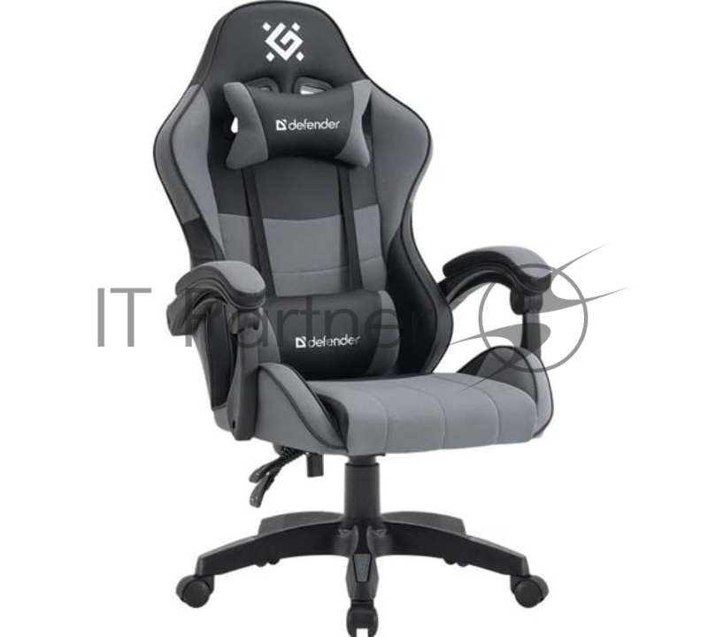 Кресло игровое Defender STRIDER черный/серый, PU