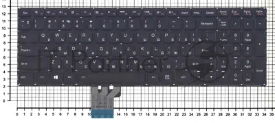 Клавиатура для ноутбука Lenovo Ideapad U530 U530P U530P-IFI черная с подсветкой