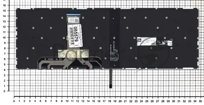 Клавиатура для ноутбука Lenovo Legion Y520 Y520-15IKB черная без рамки, белый подсветка