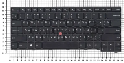 Клавиатура для ноутбука Lenovo ThinkPad E450 E455 E450C черная