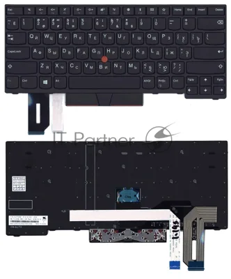 Клавиатура для ноутбука Lenovo ThinkPad E480 E485 черная