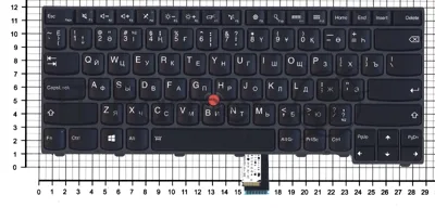 Клавиатура для ноутбука Lenovo ThinkPad T440 T440P T440S черная с подсветкой