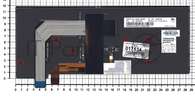 Клавиатура для ноутбука Lenovo Thinkpad T460S T470S черная с подсветкой