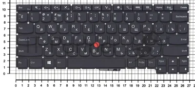 Клавиатура для ноутбука Lenovo ThinkPad X1 Helix черная