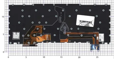 Клавиатура для ноутбука Lenovo ThinkPad Z16 Gen 1 черная без рамки с подсветкой