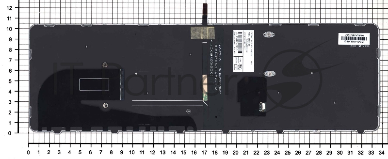 Клавиатура для ноутбука HP Elitebook 850 G3 850 G4 черная с серой рамкой и подсветкой