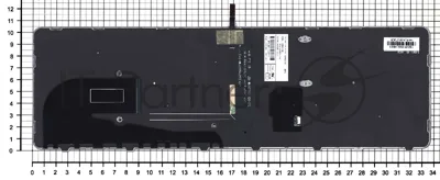 Клавиатура для ноутбука HP Elitebook 850 G3 850 G4 черная с серой рамкой и подсветкой