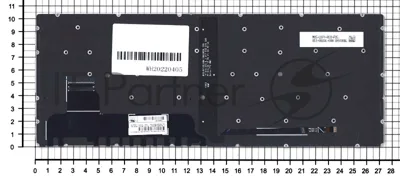 Клавиатура для ноутбука HP EliteBook x360 830 G5 черная с подсветкой