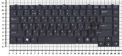 Клавиатура для ноутбука LG LE50 LM60 LM70 LS55 LS70 V1 черная