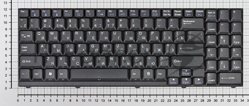 Клавиатура для ноутбука LG LW60 LW70 LW65 LW75 LS70 M70 черная