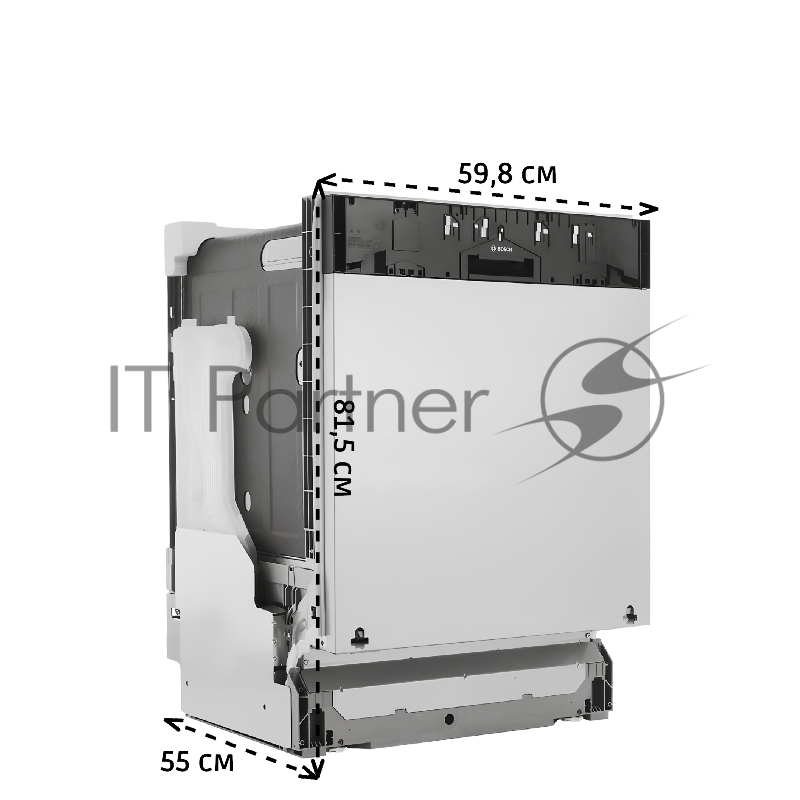 Встраиваемая посудомоечная машина Bosch SMV25EX02E, 59.8 см, 13 компл., 48 дБ, класс E