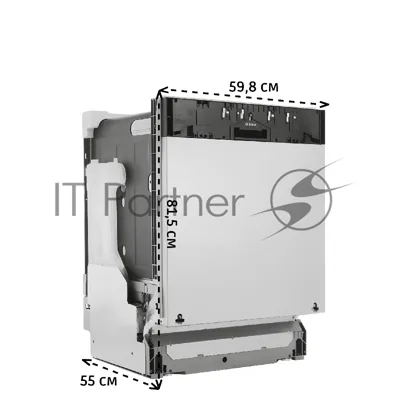 Встраиваемая посудомоечная машина Bosch SMV25EX02E, 59.8 см, 13 компл., 48 дБ, класс E