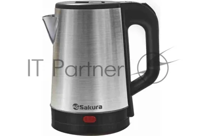 Чайник Sakura SA-2167BK 1.8 л, нерж+черн д