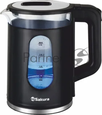 Чайник электрический Sakura SA-2735BK черный, 2,3 л., 1800 Вт