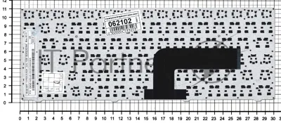 Клавиатура для ноутбука DNS Pegatron B14Y, Clevo W740 черная с рамкой