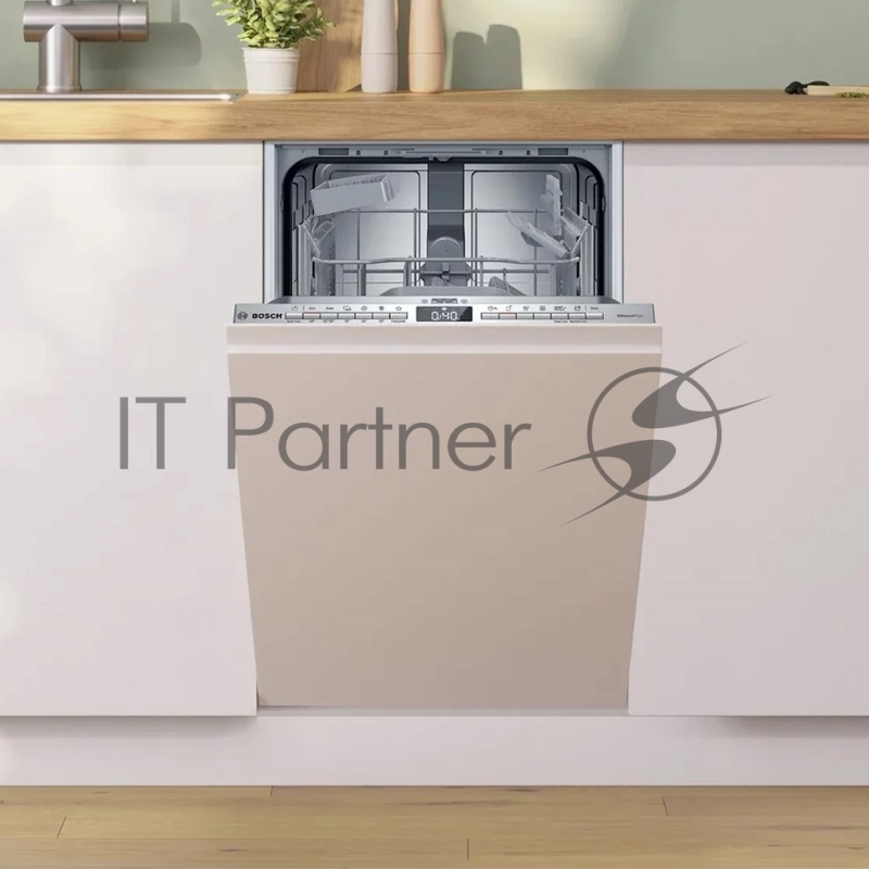 Встраиваемая посудомоечная машина Bosch SPV4HMX10E, серебристый, 44.8 см, 10 компл., 44 дБ, класс A++