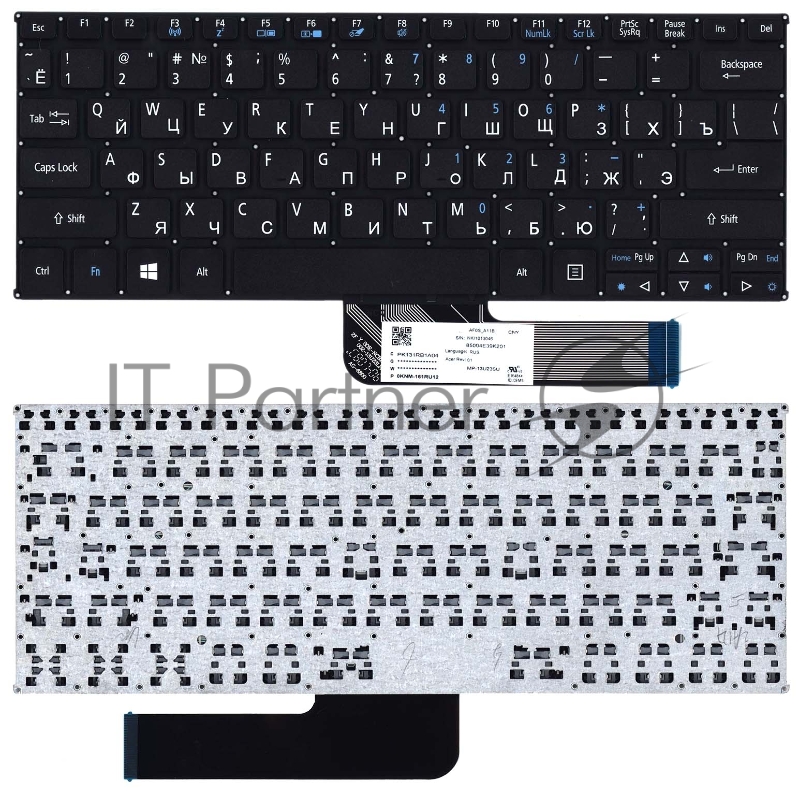 Клавиатура для ноутбука Acer Aspire Switch 10 черная