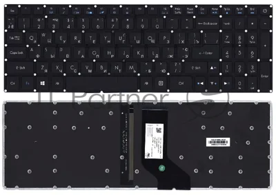 Клавиатура для ноутбука Acer Predator Helios 300 G3-571 черная с подсветкой