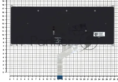Клавиатура для ноутбука Acer Swift 5 SF514-52T серебристая с подсветкой