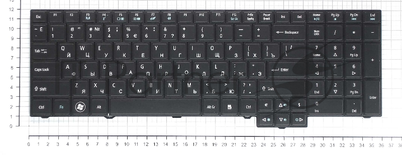 Клавиатура для ноутбука Acer Travelmate 5760 8573 черная