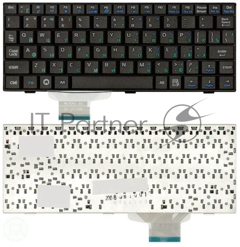 Клавиатура для ноутбука Asus Eee PC 700 701 900 901 черная