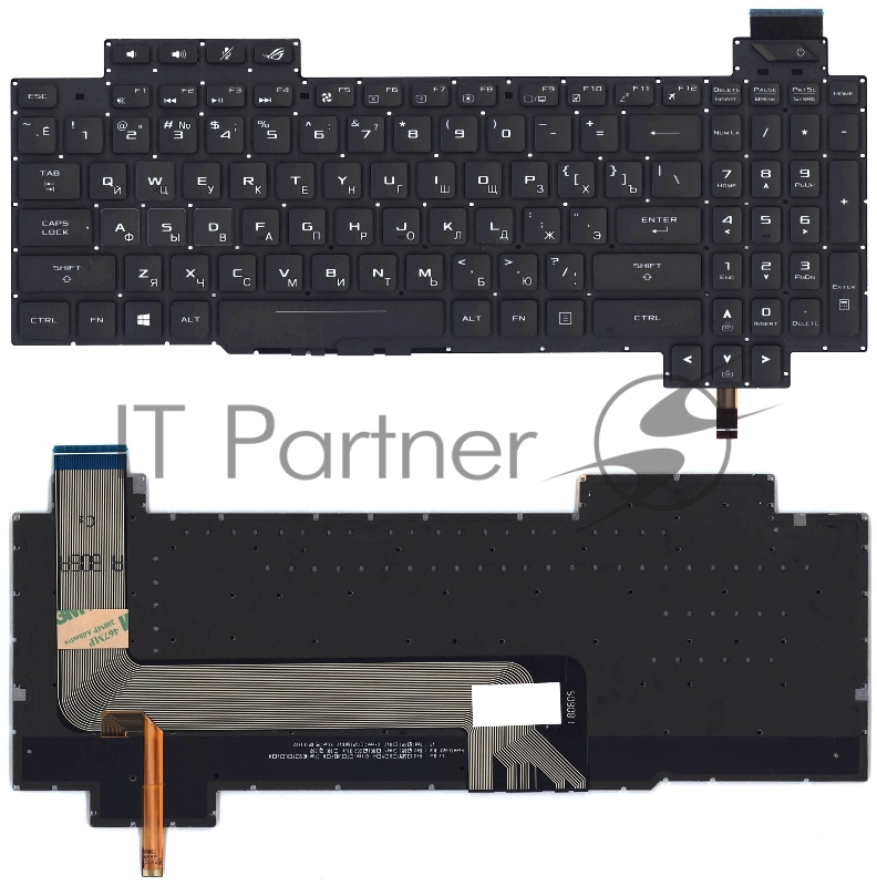 Клавиатура для ноутбука Asus ROG Strix GL503 GL503V GL503VD c белой подсветкой