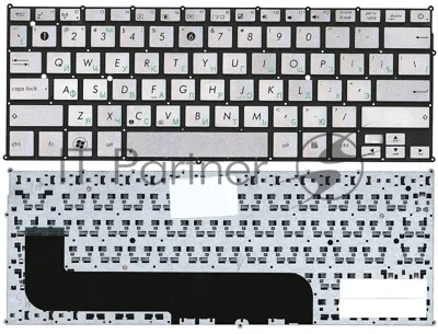 Клавиатура для ноутбука Asus UX21E серебристая