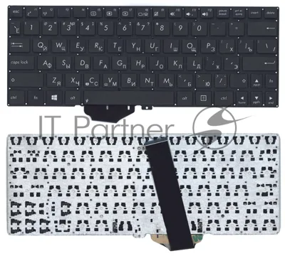 Клавиатура для ноутбука Asus Vivobook X102 черная без рамки