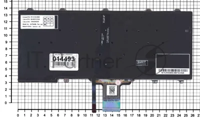 Клавиатура для ноутбука Dell E5250 E7250 черная с подсветкой