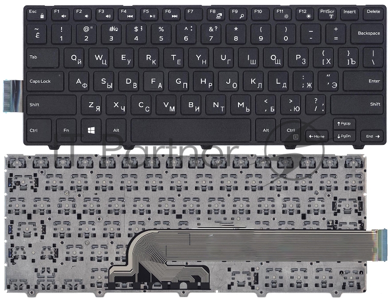 Клавиатура для ноутбука Dell Inspiron 14-3000 черная