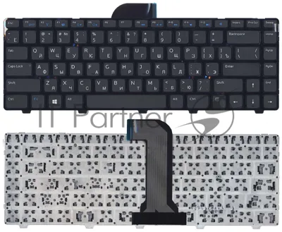 Клавиатура для ноутбука Dell Inspiron 14 3421 14R 5421 черная с рамкой