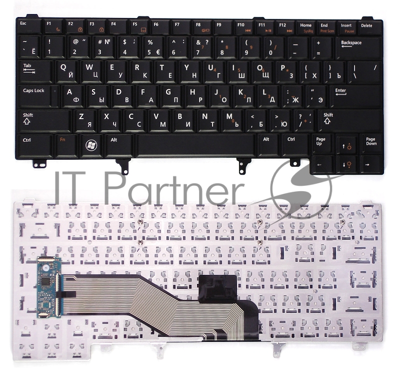 Клавиатура для ноутбука Dell Latitude E6320 E6420 E5420 черная без указателя