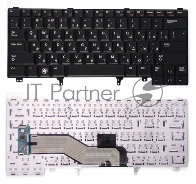Клавиатура для ноутбука Dell Latitude E6320 E6420 E5420 черная без указателя