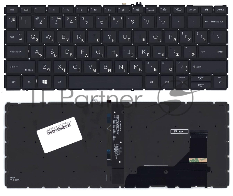 Клавиатура для ноутбука HP Elitebook 830 735 G7 черная