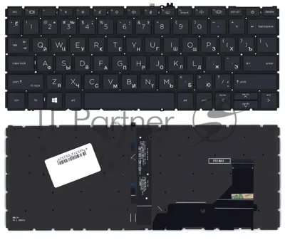 Клавиатура для ноутбука HP Elitebook 830 735 G7 черная