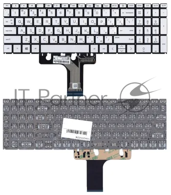 Клавиатура для ноутбука HP Pavilion 15-EG 15-EH серебристая