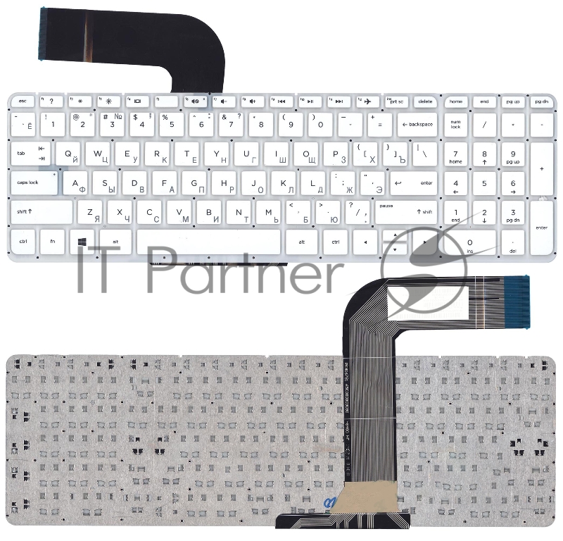Клавиатура для ноутбука HP Pavilion 15-P 17-F белый
