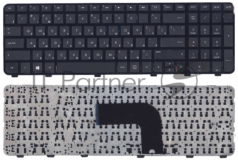 Клавиатура для ноутбука HP Pavilion DV6-7000 черная с рамкой