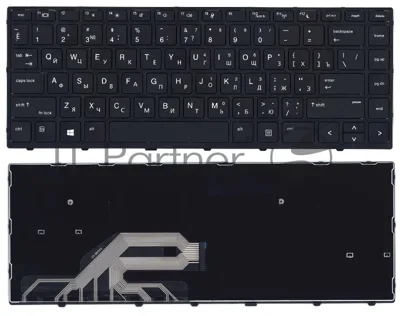 Клавиатура для ноутбука HP Probook 430 G5 440 G5 445 G5 черная без подсветки