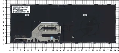 Клавиатура для ноутбука HP ProBook 640 G4 черная с серой рамкой