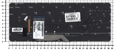 Клавиатура для ноутбука HP Spectre X360 13-4000 серебристая с подсветкой