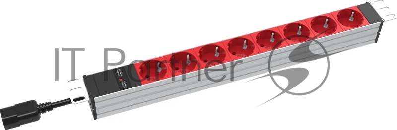 Блок распределения питания RakTek RTSA1608S14 гор.размещ. 8xSchuko C14 2м