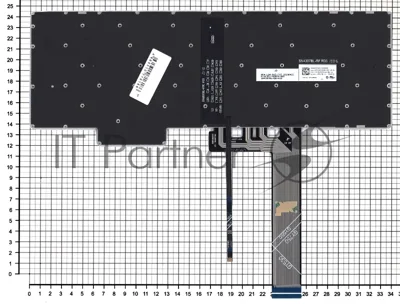 Клавиатура для ноутбука Lenovo IdeaPad Gaming 3-15ARH05 черная синяя подсветка