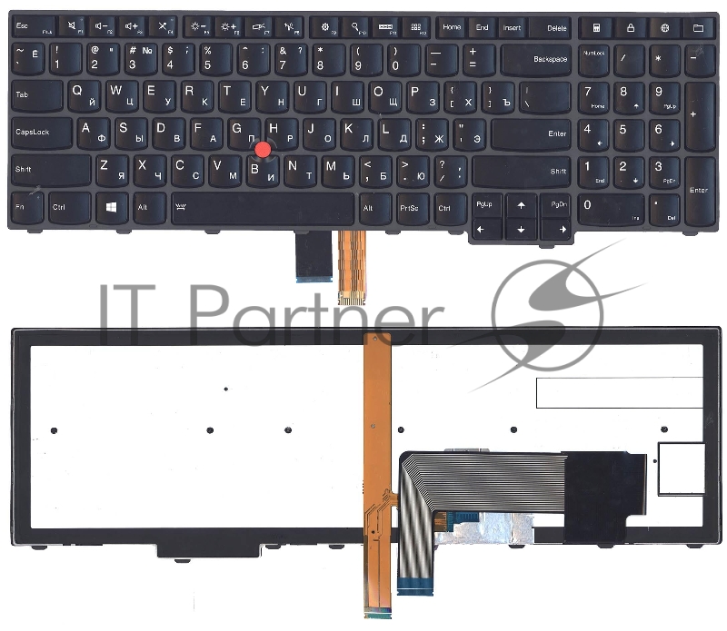 Клавиатура для ноутбука Lenovo ThinkPad Edge E531 E540 черная с подсветкой