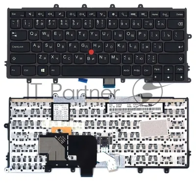 Клавиатура для ноутбука Lenovo X240i X250 X260 X270 черная без подсветки