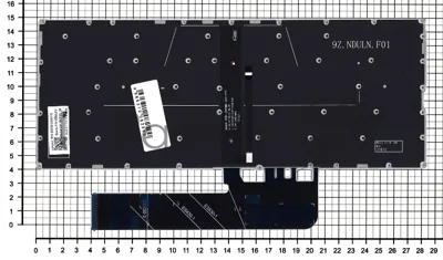 Клавиатура для ноутбука Lenovo Yoga 530-14IKB серебристая с подсветкой