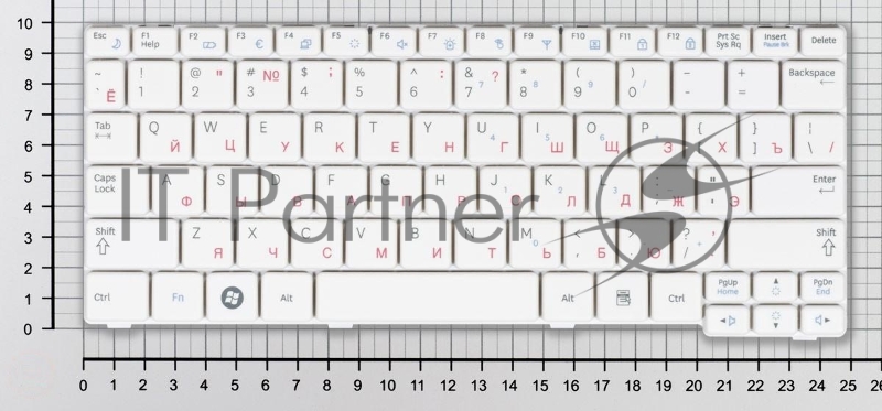 Клавиатура для ноутбука Samsung NF110 белый
